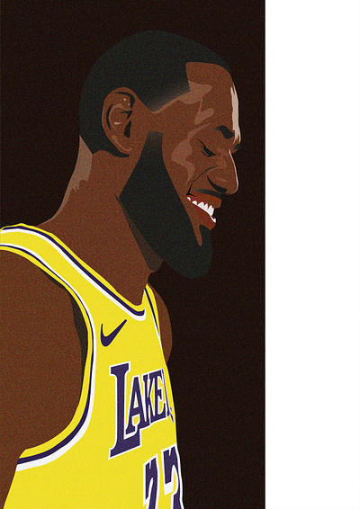 Lebron James basketball color design digital drawing illustraion illustrator lebronjames sketch sports vector