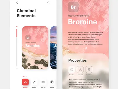 Chemistry App app branding design illustration illustrator minimal ui ux web website
