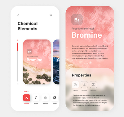 Chemistry App app branding design illustration illustrator minimal ui ux web website