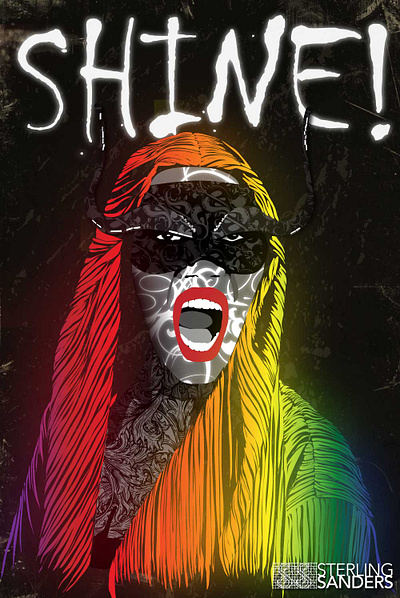Sterling Sanders, Shine design illustration ui vector