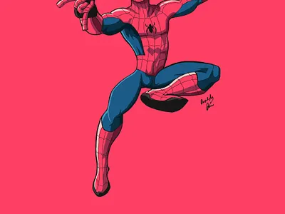 Spider Man art cartoon cartoon illustration illustration illustrator marvel paint spiderman vector