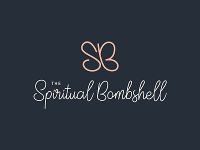 The Spiritual Bombshell Logo bombshell butterfly butterfly logo design logo spiritual tribe yoga