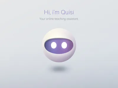 Quisi AI Assistant ai assistant chat bot chatbot design eyes figma head illustration robot vector visual design