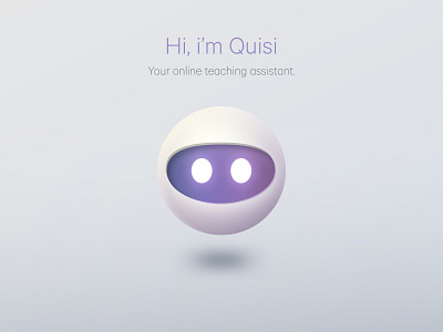 Quisi AI Assistant ai assistant chat bot chatbot design eyes figma head illustration robot vector visual design