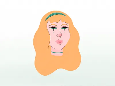 Rockstar girl design flat girl illustration illustrator photoshop procreate vector