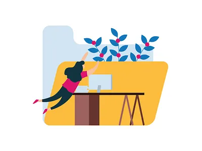 Office File art business colorfull design document file flat flying graphic illustration office simple vector