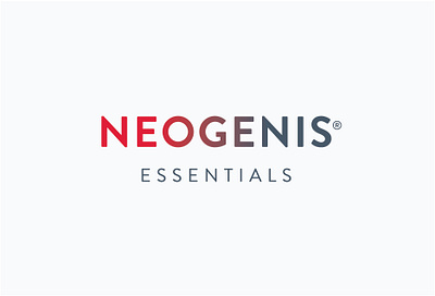 Neogenis Essentials Logo branding design logo supplement label design