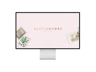 Alicia Hobbs Fine Art Rebrand badge logo branding and identity branding design business cards design email blast graphicdesign letterhead logo packaging rebrand stationery styleguide web design