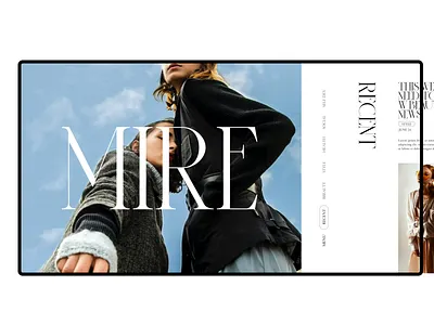 Fashion Magazine Website branding design design inspiration design inspirations fashion fashion web fashion website inspiration inspirations ui design web animation web animations web motion