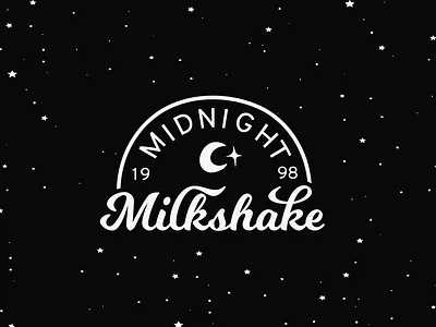 Midnight milkshake brand identity branding graphic design logo logo design