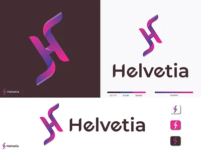 Helvetia - H brand logo design. brand identity branding colorful logo creative h letter logo gradient logo h letter h letter branding h letter mark h letter template h logo for company h monogram logo design modern h letter modern h letter design modern h letter logo modern h logo modern h logo idea modern logo professional h letter mark ultra modern h letter mark