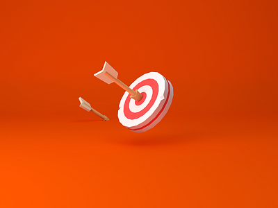 Archery target archery target c4d icon illustration ios ui vector