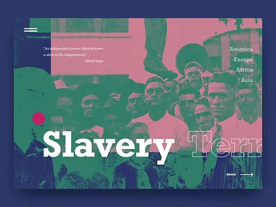 History Landing page animation design graphic design interaction interaction design interface landing page landing page design scrolling slavery social ui user experience user interface ux web web design web interface website website design