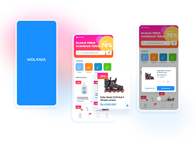 MOLANJA e commerce app exploration mobile app design product design ui ux