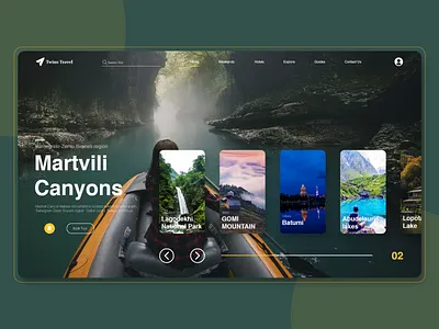 Travel Website Concept branding concept design minimal travel ui ux web website xd