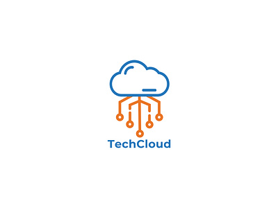 Tech Cloud brand branding business cloud design graphic logo logogram logotype research vektor