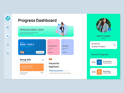 Activity Dashboard clean clean ui course dashboad dashboard ui desktop minimalism simple ui ui design ux