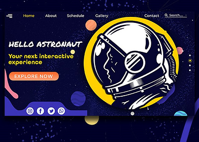 AstronautJourney astrology astronauts branding dailyui designs digitalart graphic graphic design graphicdesign inspiration landing page marketing marketplace promotional science space startup ui web website