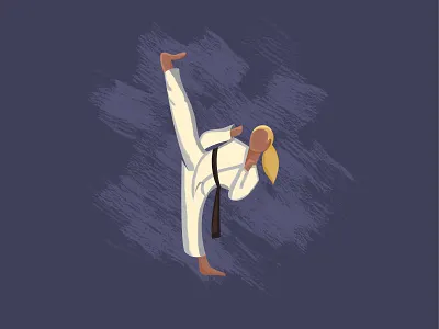 Karate 2d 2d art 2d character adobe illustrator design design art designdaily flat flat illustration humanillustration illustration illustration design karate karate kid photoshop texture vector