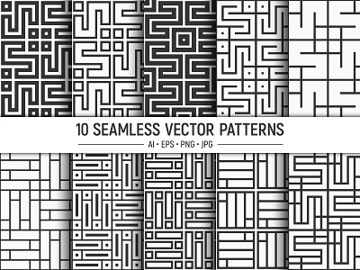10 seamless geometric korean vector patterns art backdrop background clip design fabric geometric graphic illustration japanese korean ornament paper pattern pattern design seamless surface design surface pattern textile vector