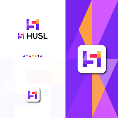 husl app logo branding logodesign