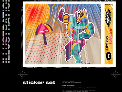 rhino art artwork branding design identity illustration vector