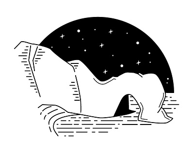 Nature line art active black white design illustration line art lines monochrome nature simple vector water
