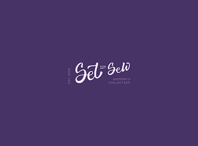 Set or Sew brand branding design lettering logo logotype sew vector