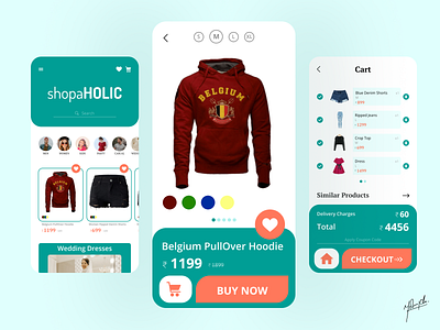 Shopping App app design clothes clothes shop mobile app mobile ui shopper shopping app shopping online ui design user interface design