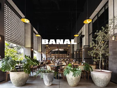 BANAL brand design brand identity branding graphicdesign mexico restaurant restaurant logo