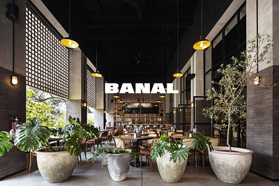 BANAL brand design brand identity branding graphicdesign mexico restaurant restaurant logo