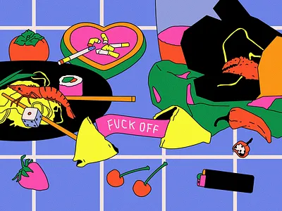 fuck off art artwork branding design designfeed graphic design graphicdesign illustration illustration of the day poster