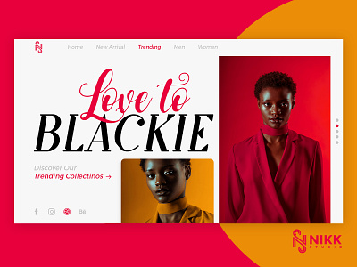 Fashion UI/UX Design | Nikk Studio branding creative design design dribbble inspiration nikkstudio trending ui ux website