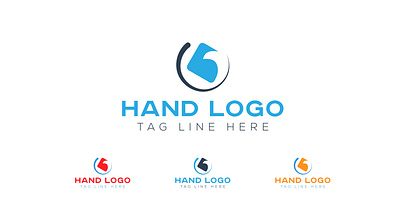 Hand Logo Design brand identity branding design flat illustration lettering logo minimal real estate typography website