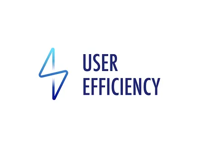 User efficiency - Logo 1 Light branding design efficiency illustrator lightning logo ui user ux vector web