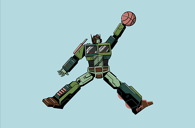 Air Prime - Atmos atmos autobot basketball graphic design illustration optimus prime robot sneakers transformers vector