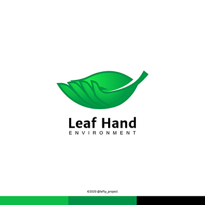 Leaf Hand Environment brand design brand identity brand identity design branding energy enviroment go green green hand icon leaf logo vector