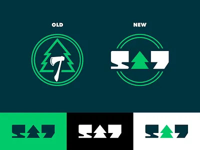 Sugar Pine 7 Logo Rebrand Concept brand identity branding geometric identity design logo logo designer logo rebrand pine logo rebrand rebrand concept rebranding sp7 steven suptic sugar pine 7 sugar pine seven tree logo visual identity