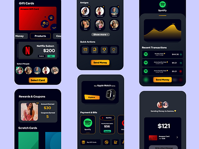 Dark Theme - Payment App checkout credit card money payment paymentapp