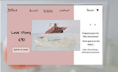 boutique de parfums_shot2 design figma fragrance frenchchic parfum perfume photography tresor ui web