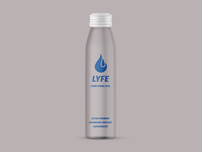 Bottle Design - Lyfe bottle bottle design bottle label bottle mockup bottle mockups bottles minimal minimalist logo packaging design water bottle
