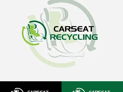carseat recycling car car seat eco green logo logo design recycle