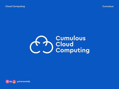 Cumulous Cloud Computing abstract cloud cloud computing cloud logo combination mark daily logo daily logo challenge flat line art logo logodesign logotype minimal simple logo