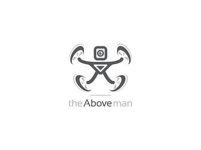 The Above Man | drone business 4k above aerial drone drone logo drones footage freelance hd logo design logo designer monkeymark photography pixels resolution videographer videography