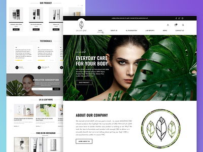 Cosmetics & Beauty Landing Page