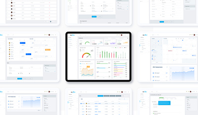 Sales Marketing SAAS App admin ui application design bar chat bar graph charts dahsboard dahsboart freelance agency graphs makreting app piechart product design product designer saas sales app ux