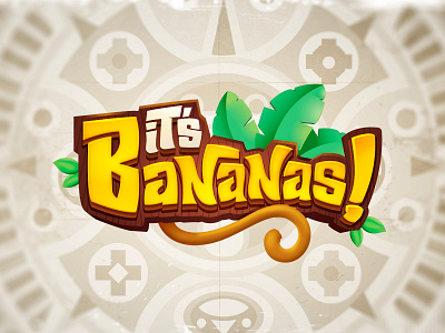 It s Bananas! 3d logo 3d title board game boardgame boardgames cartoon logo game branding game logo logo design title design