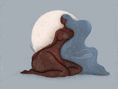 Wild, free and full of life acceptance digital art digital illustration female illustrator feminism illustration nature south africa