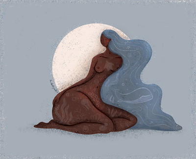 Wild, free and full of life acceptance digital art digital illustration female illustrator feminism illustration nature south africa