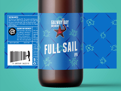 Full Sail Label Design beer branding beer label beer label design brewery craft craft beer illustration label label design logo packaging pattern pattern design